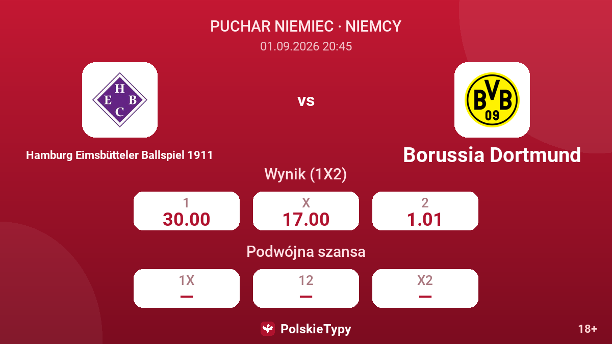 Hamburg Eimsbütteler Ballspiel 1911 - Borussia Dortmund — kursy