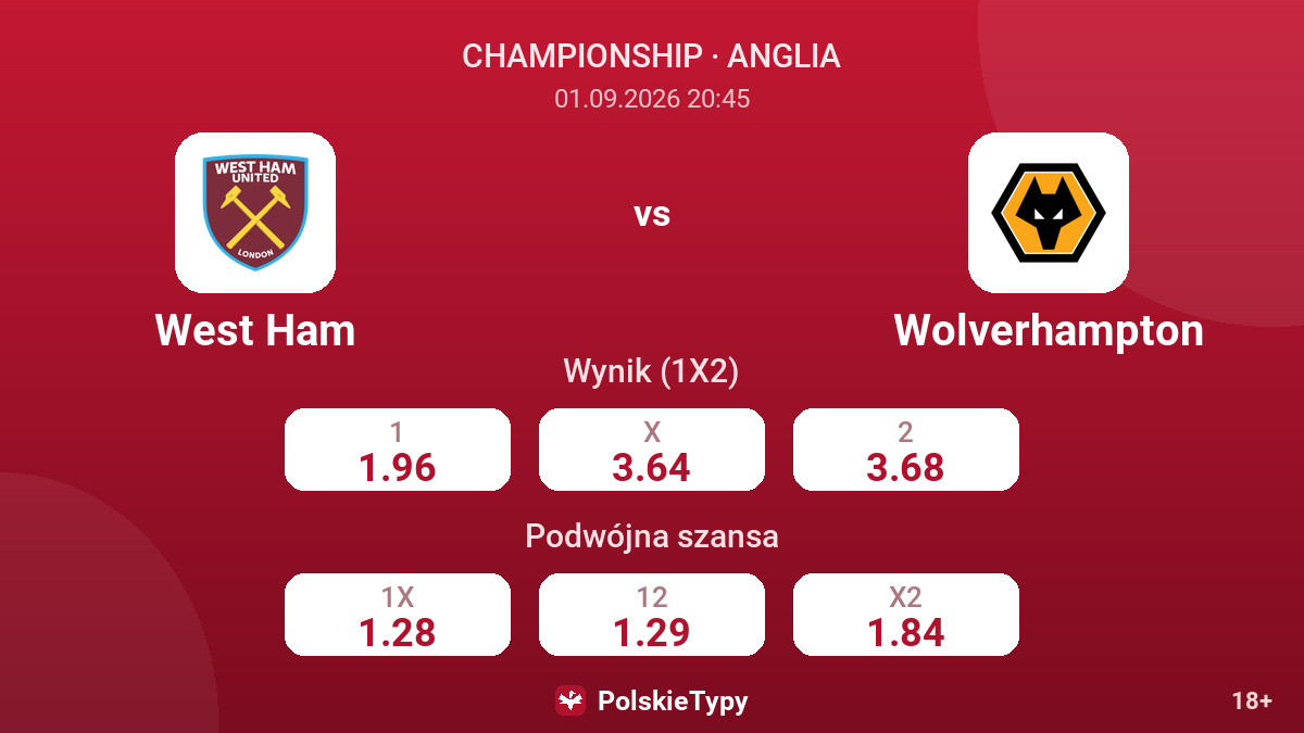 West Ham - Wolverhampton — kursy