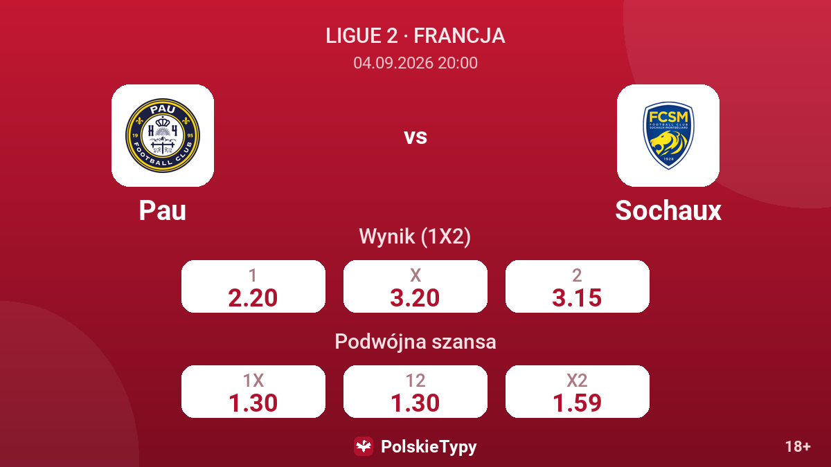Pau - Sochaux — kursy
