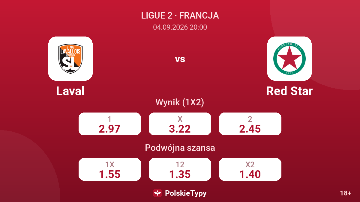 Laval - Red Star — kursy