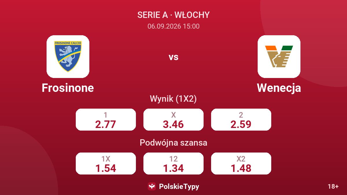 Frosinone - Wenecja — kursy