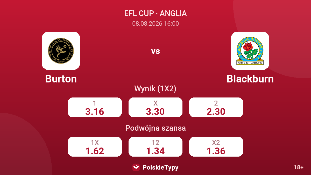 Burton - Blackburn — kursy