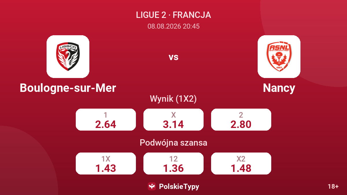 Boulogne-sur-Mer - Nancy — kursy