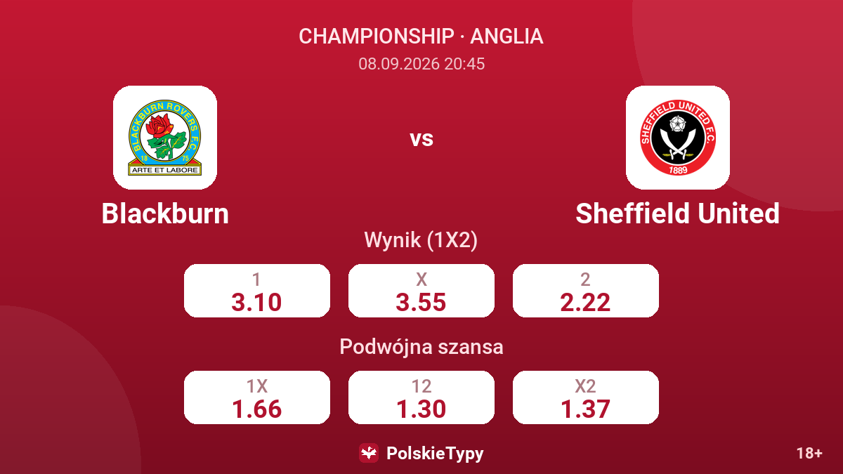 Blackburn - Sheffield United — kursy