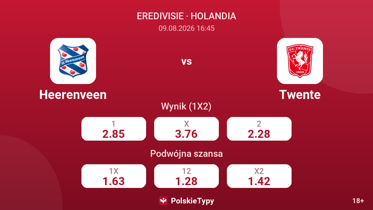 Heerenveen - Twente — kursy