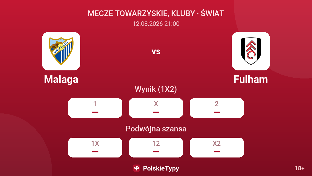 Malaga - Fulham — kursy