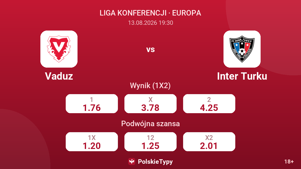 Vaduz - Inter Turku — kursy