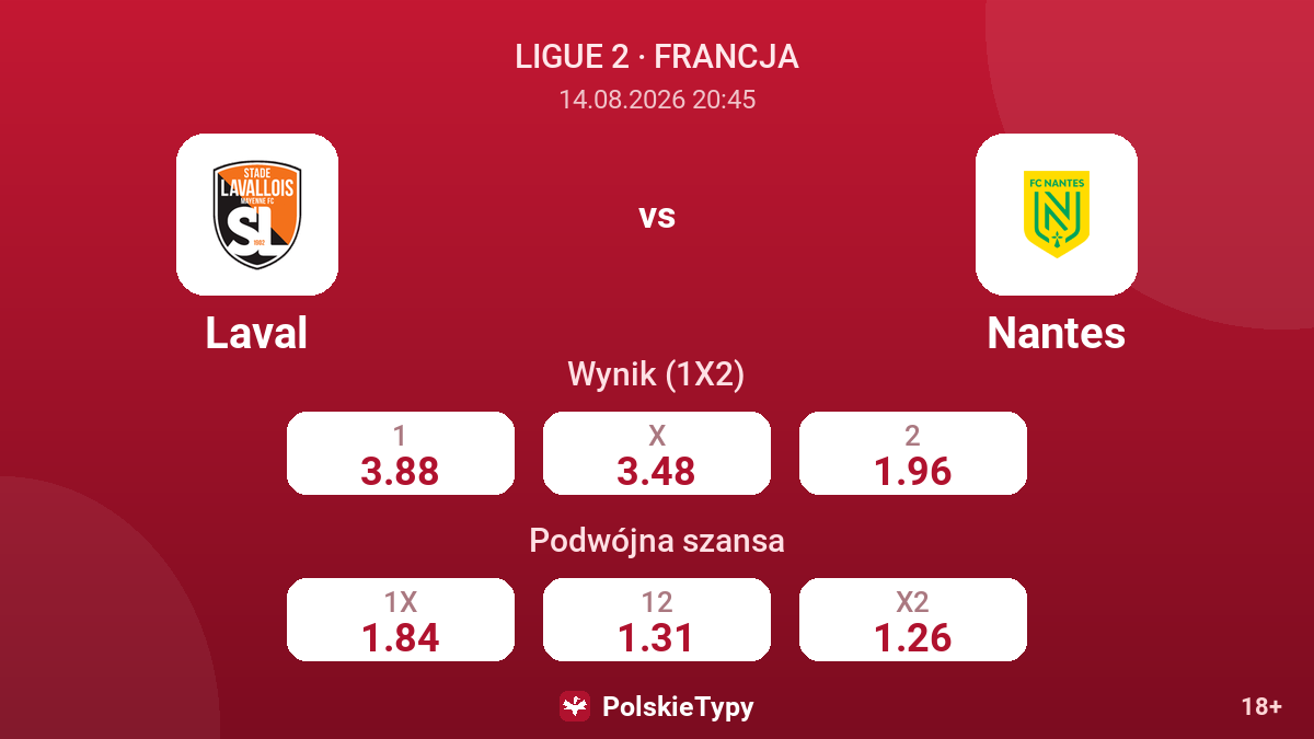 Laval - Nantes — kursy