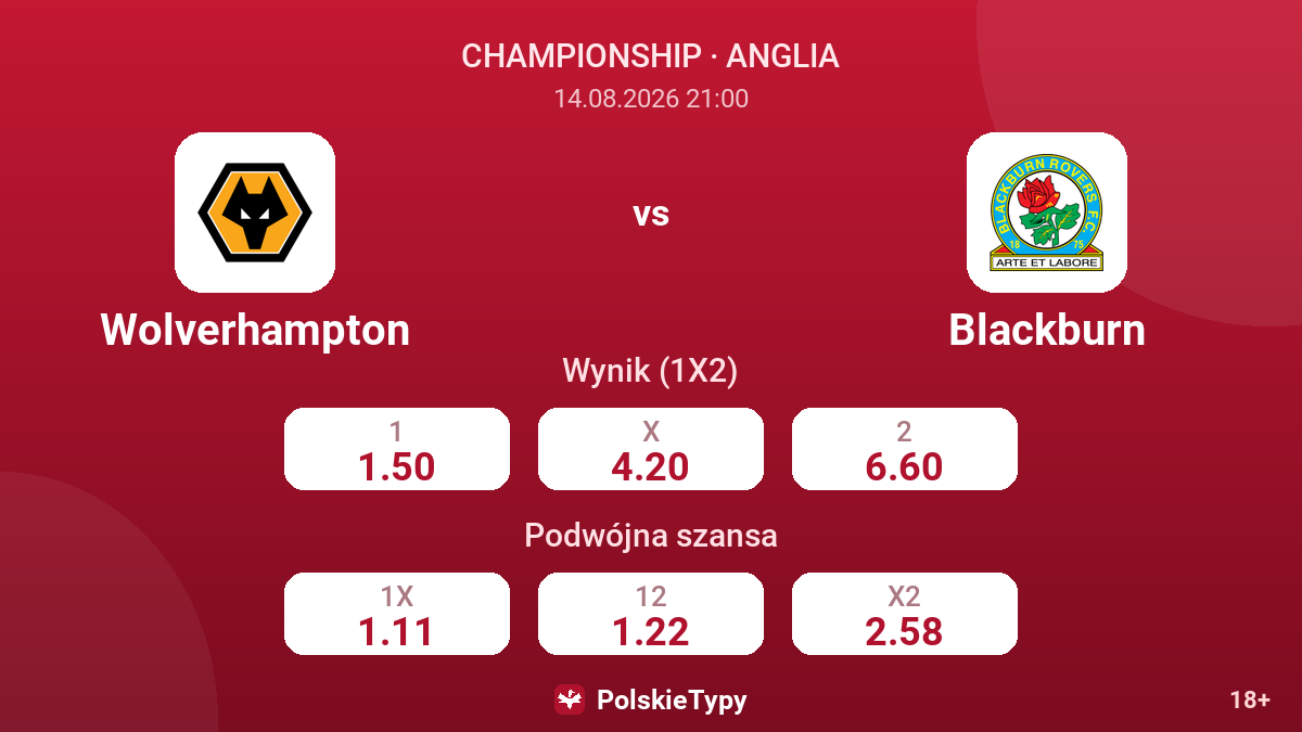 Wolverhampton - Blackburn — kursy