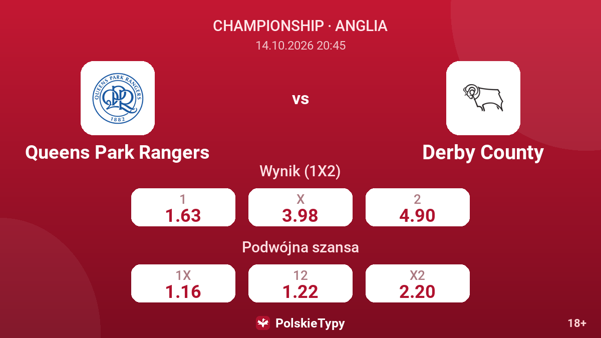 Queens Park Rangers - Derby County — kursy
