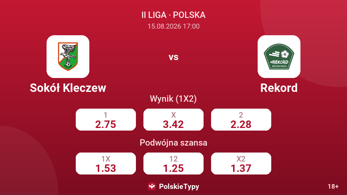 Sokół Kleczew - Rekord — kursy