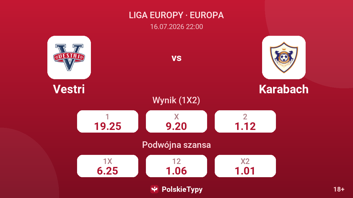 Vestri vs Karabach — kursy
