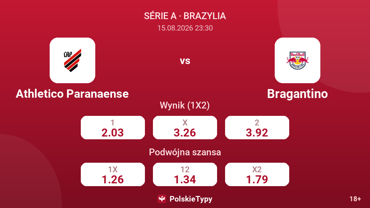 Athletico Paranaense - Bragantino — kursy