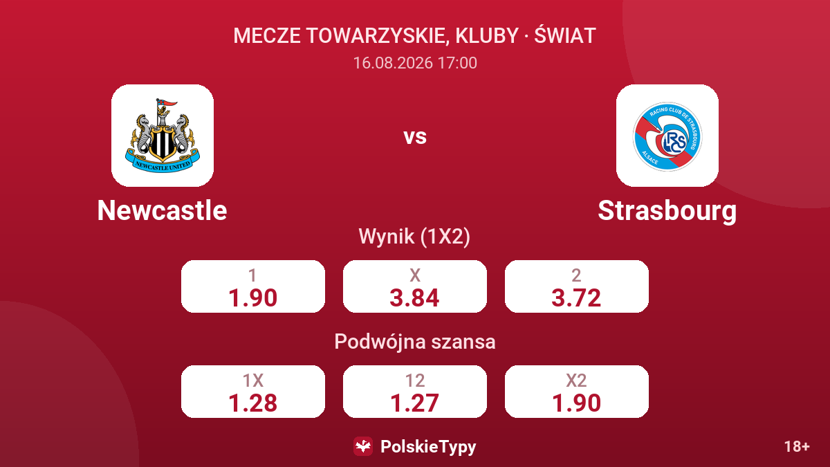 Newcastle - Strasbourg — kursy