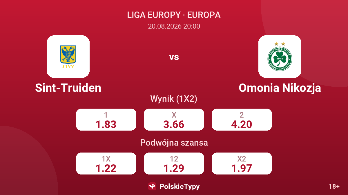 Sint-Truiden - Omonia Nikozja — kursy