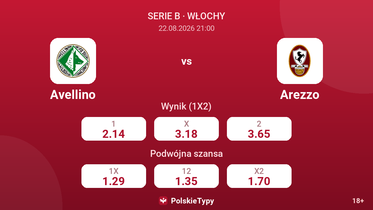 Avellino - Arezzo — kursy