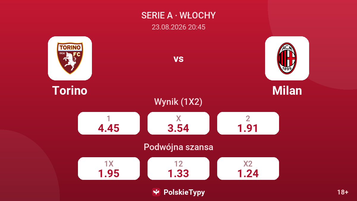 Torino - Milan — kursy
