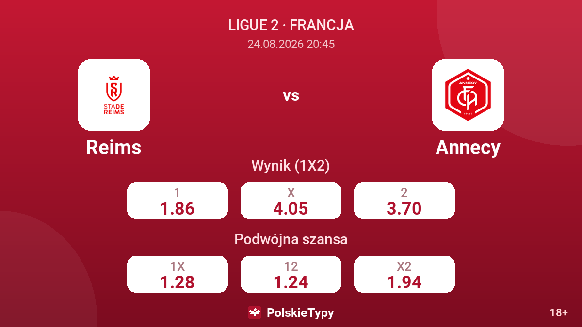 Reims - Annecy — kursy