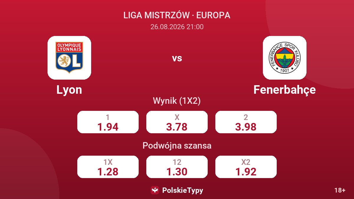 Lyon - Fenerbahçe — kursy