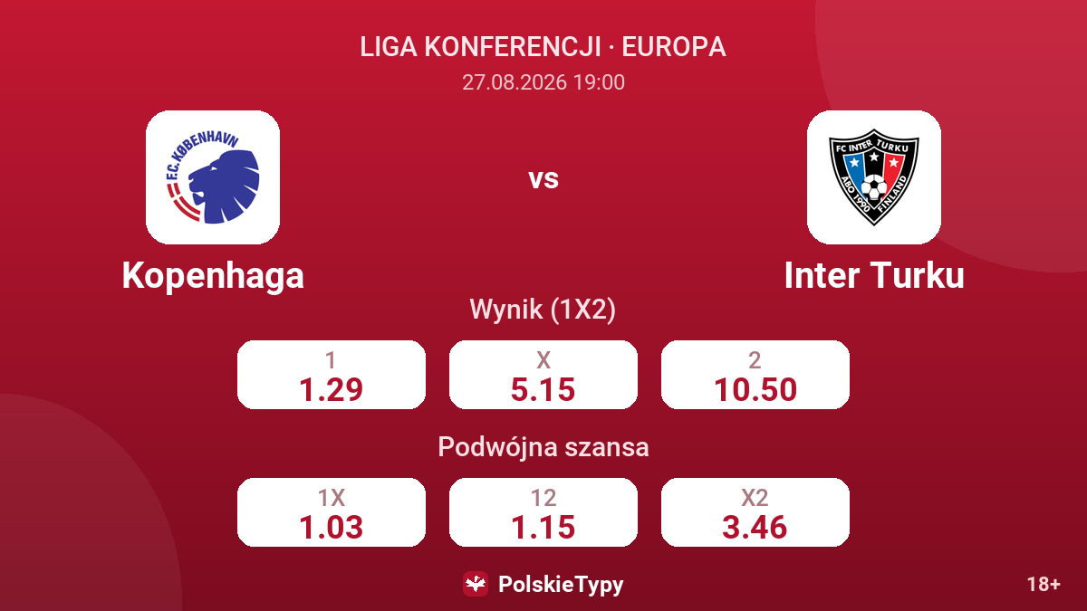 Kopenhaga - Inter Turku — kursy
