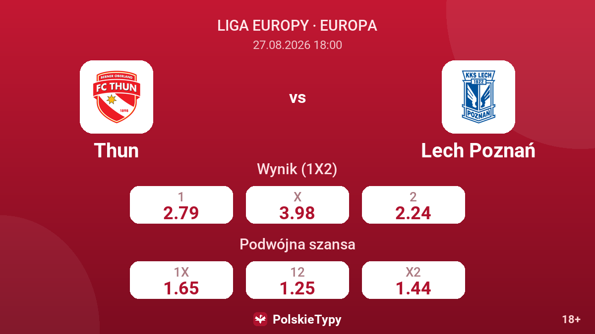 Thun - Lech Poznań — kursy