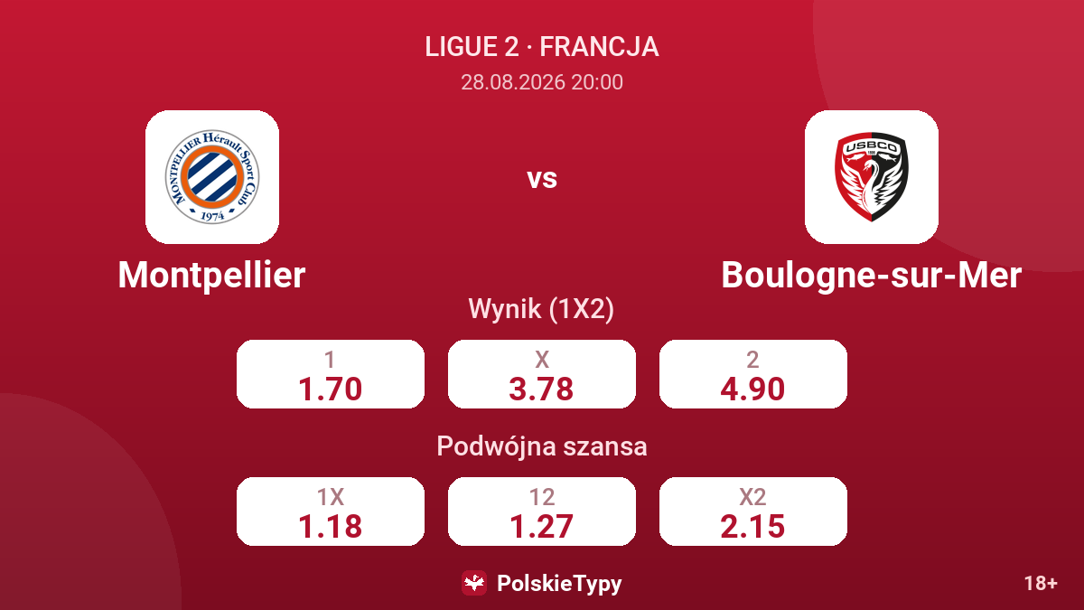 Montpellier - Boulogne-sur-Mer — kursy
