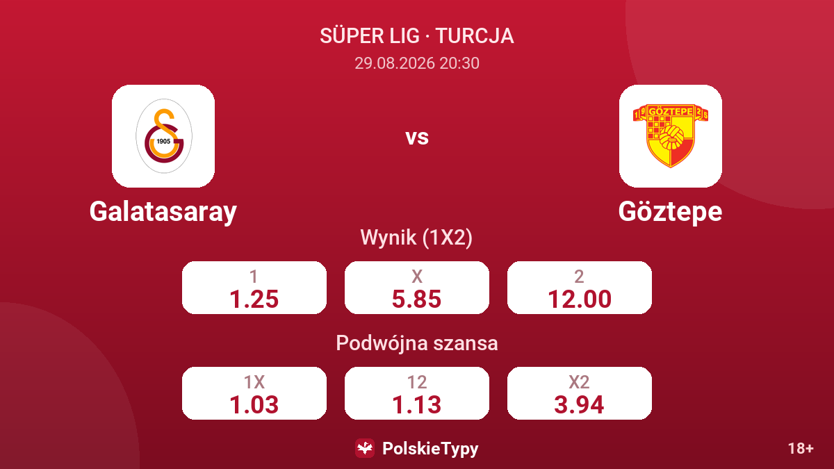 Galatasaray - Göztepe — kursy