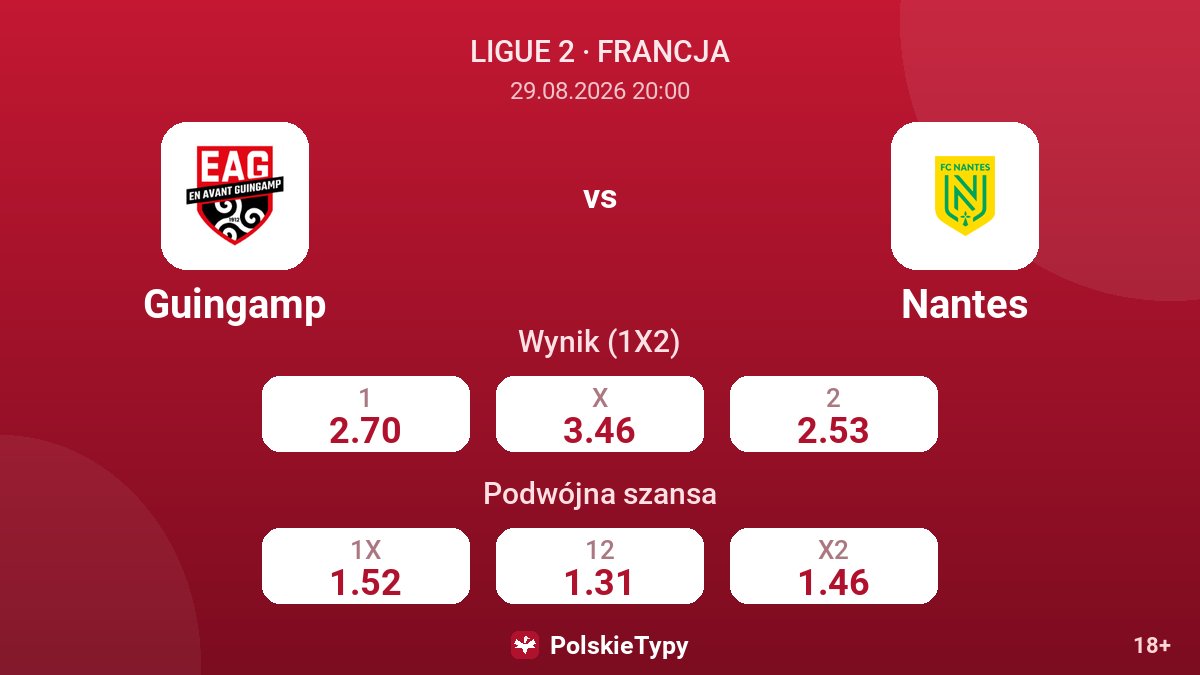 Guingamp - Nantes — kursy