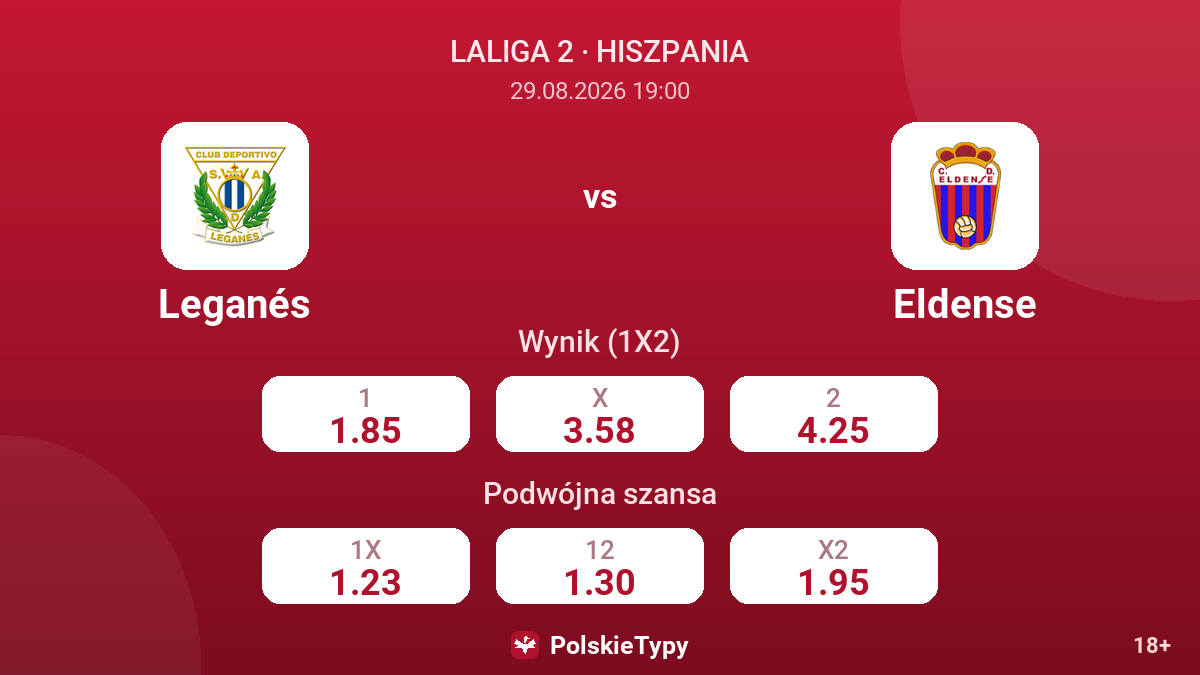 Leganés - Eldense — kursy