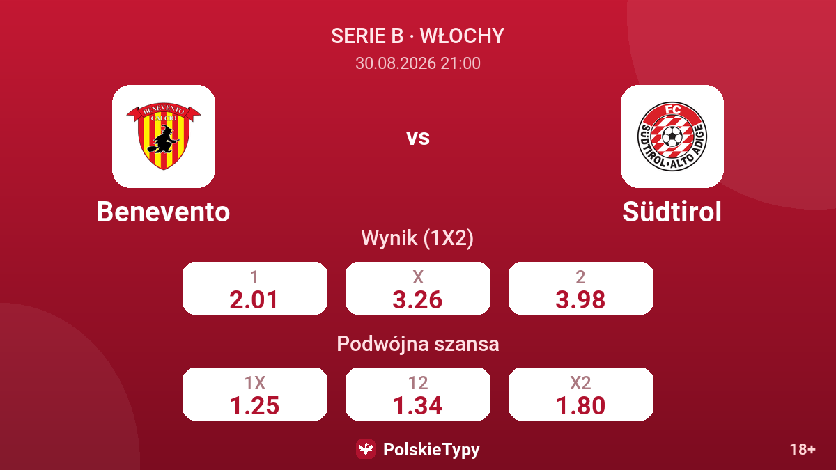 Benevento - Südtirol — kursy