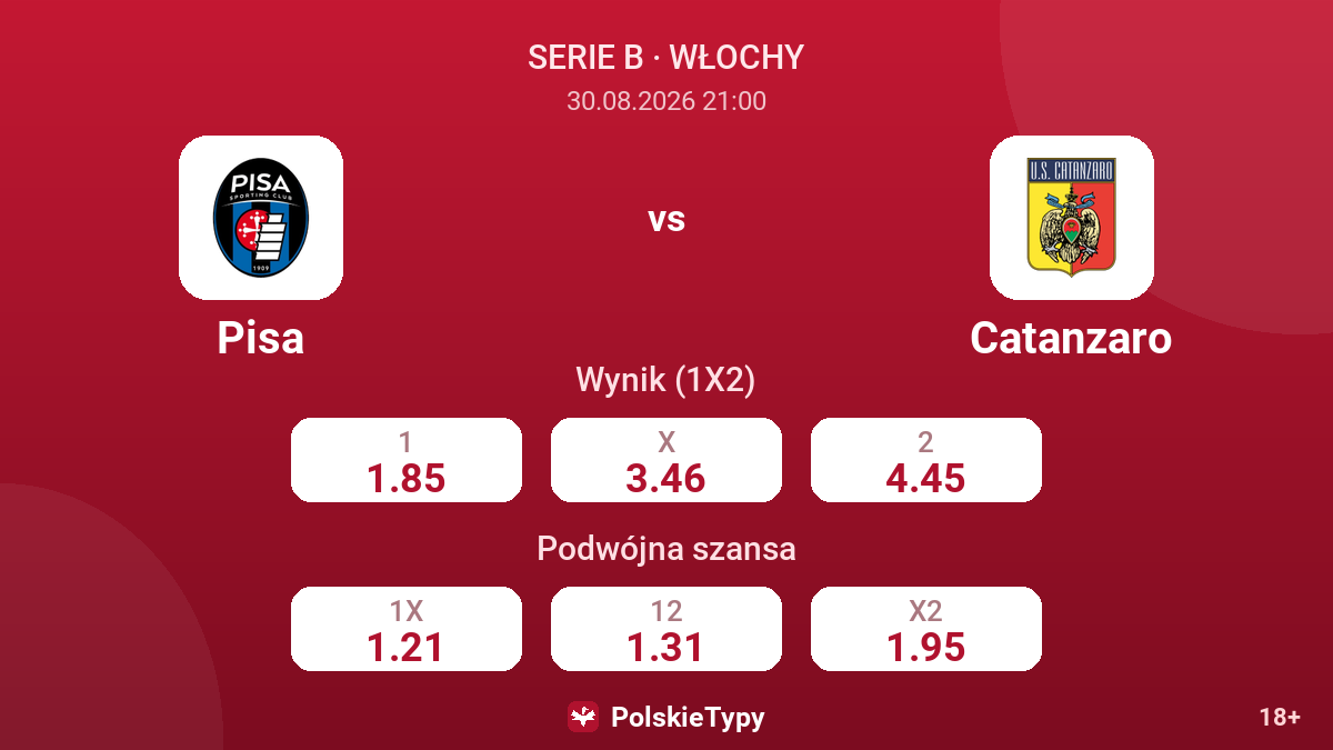Pisa - Catanzaro — kursy