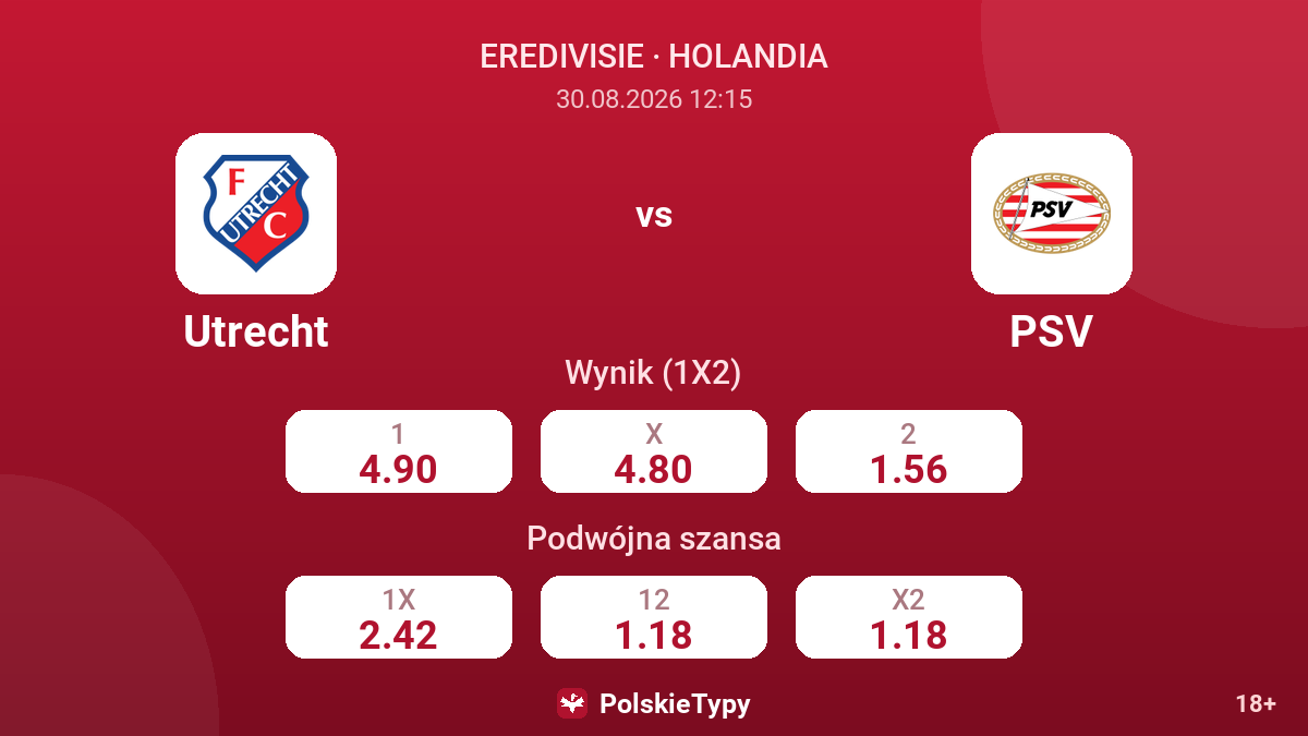 Utrecht - PSV — kursy
